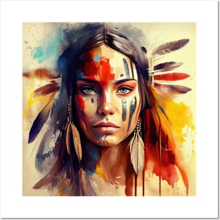 Powerful American Native Woman #3 Posters and Art